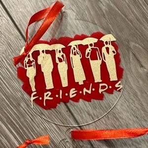 NWT Friends tv show central perk inspired acrylic ornaments set of 4 handmade